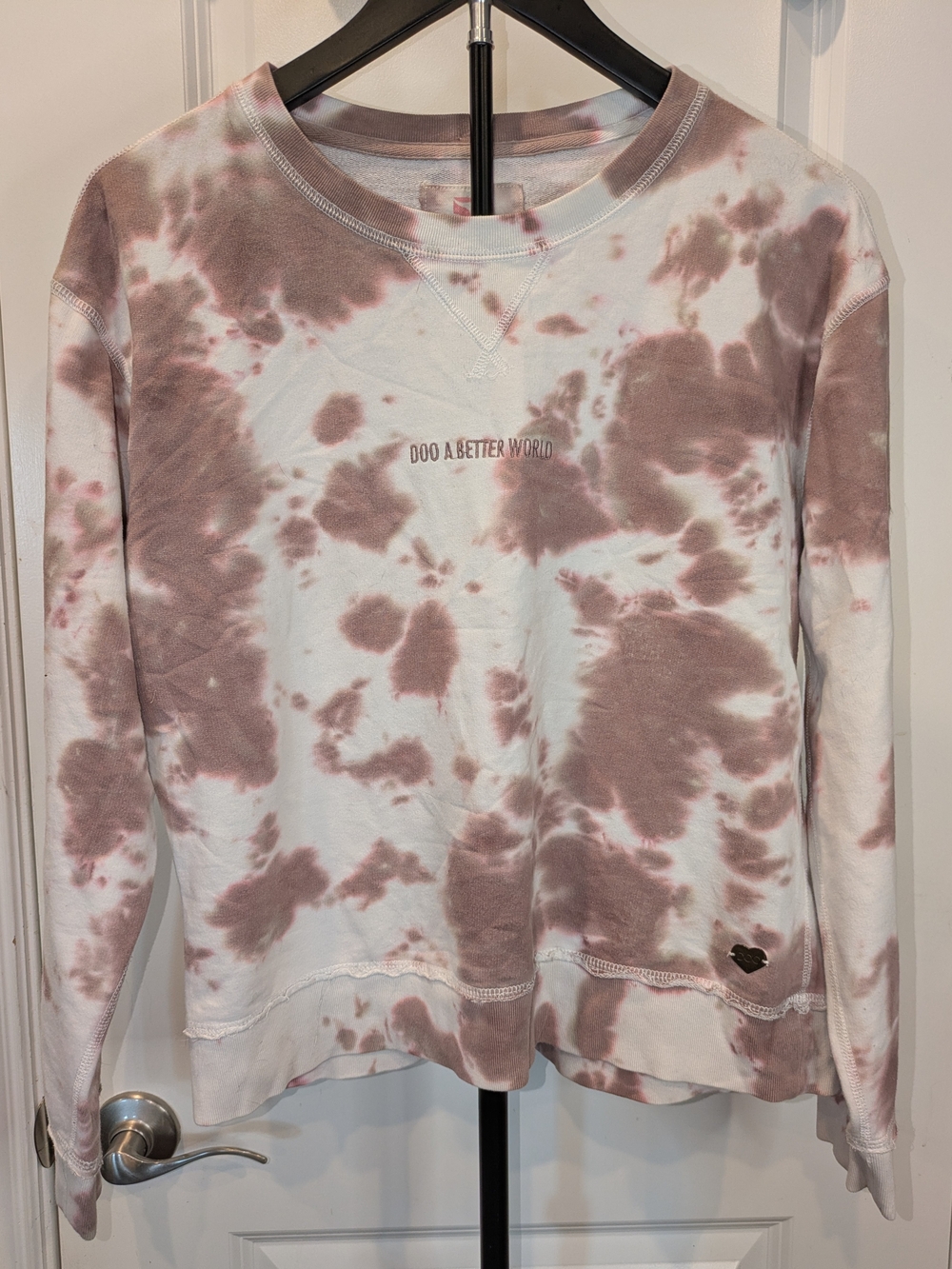 DOO Australia Tie Dye Sweatshirt M Boho Mauve Better World Pullover